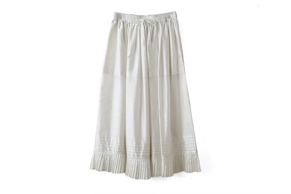 画像1: Gather Tuck Skirt (WH)