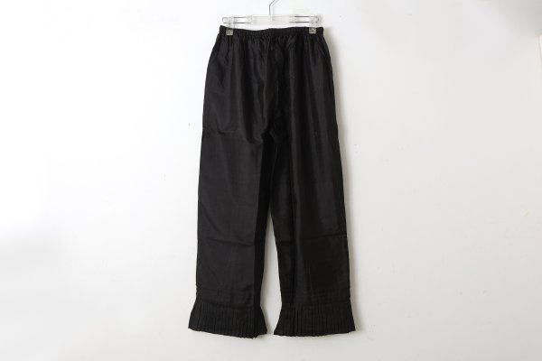 画像2: Khadi Silk Hem Tuck Pants (BK)