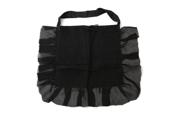 画像2: Tuck Ruffle Big Tote (BK)