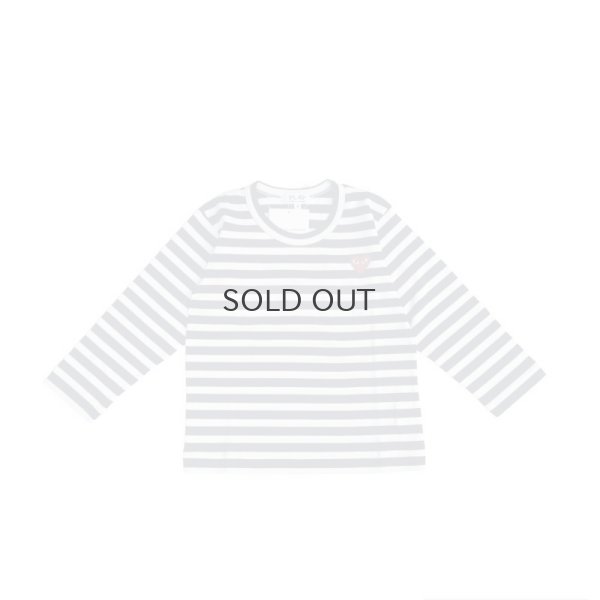 画像1: 【Kids】PLAY STRIPED LONG SLEEVE T-SHIRT RED HEART 