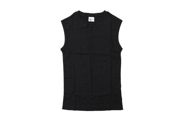 画像1: Panel-rib tanktop 848C (BK)