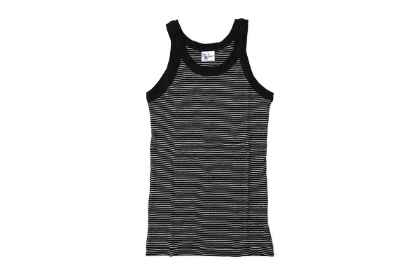 画像1: Panel-rib Athletic tank 831C (BLK-W2)