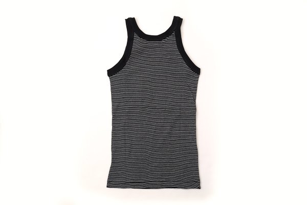 画像2: Panel-rib Athletic tank 831C (BLK-W2)