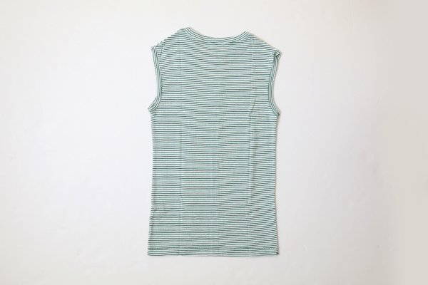 画像2: Panel-rib tanktop 848C (WHT-GN)