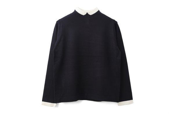 画像1: Cleric Collar Knitロングスリーブ (NV)