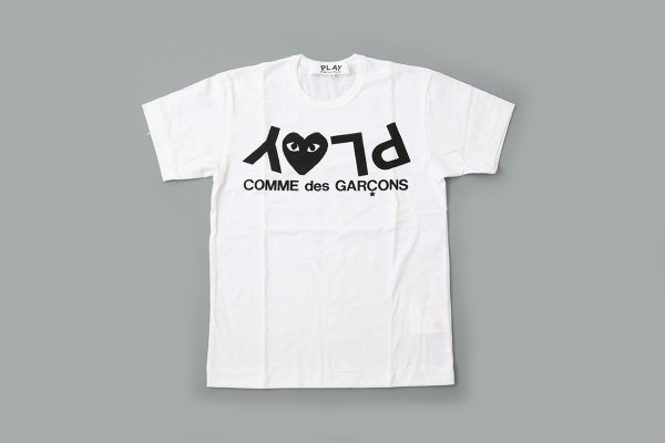 画像1: 【Unisex】PLAY PRINTED LOGO T-SHIRT (WH)