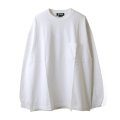 SALE20%OFF!! WIDE LONG SLEEVE TEE 208 (WH)