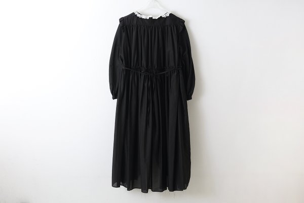 画像2: gather dress (2401-FD04:BK)