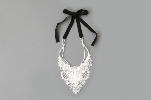 画像1: 別注!! lace necklace (BK:TypeB)