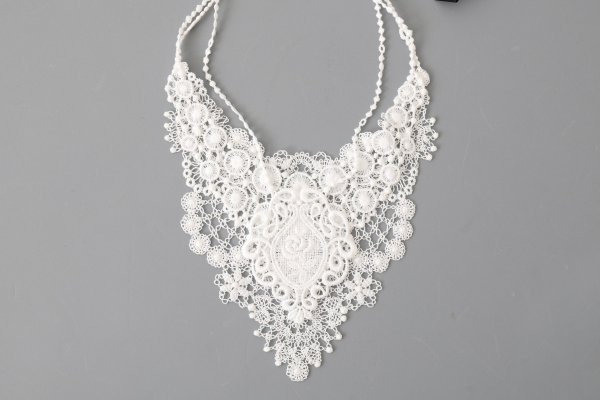 画像2: 別注!! lace necklace (BK:TypeB)