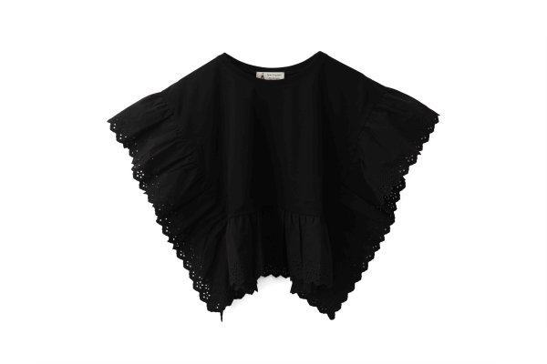 画像1: frills top (BK)