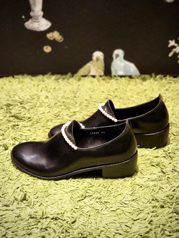 画像2: ×KIDS LOVE GAITE  Cow Leather Shoes (BK)