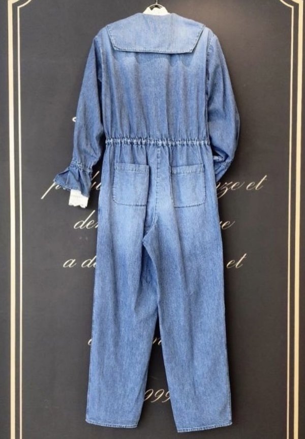 画像2: 9oz denim jumpsuit (05400:BL0)