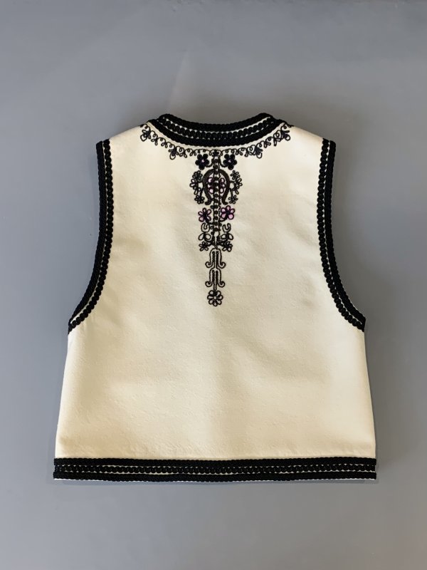 画像2: sandpit wool embroidery vest(OWH:02352)