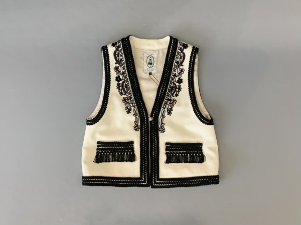 画像1: sandpit wool embroidery vest(OWH:02352)