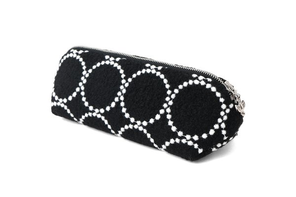 画像1: quartz pouch -tambourine- (ACA7557:BK)