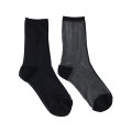 1COLOR SEE-THROUGH SOCKS (BK)