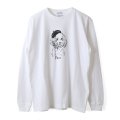 Souvenir Long T-Shirts "Paris" Beret Poodle (WH)