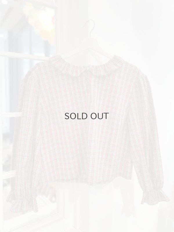 画像1: Jane Blouse（Red check）