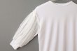 画像4: Cotton Frice T-Shirts With Mesh Sleeves KNT253 (WH) (4)