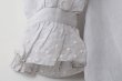 画像10: Khadi Cotton Silk Embroidery Frill Dress (L.GY) (10)