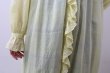 画像19: Khadi Cotton Silk Embroidery Frill Dress (P.YW) (19)