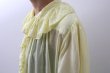 画像16: Khadi Cotton Silk Embroidery Frill Dress (L.GY) (16)