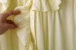 画像6: Khadi Cotton Silk Embroidery Frill Dress (P.YW) (6)