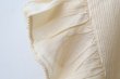 画像6: Khadi Cotton Silk Pin Tuck Ruffle Collar (EC) (6)