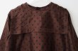 画像3: Khadi Silk Polka Dots Print Back Button Sailor Blouse (CHO) (3)