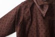 画像5: Khadi Silk Polka Dots Print Back Button Sailor Blouse (CHO) (5)