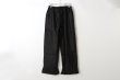 画像2: Khadi Silk Hem Tuck Pants (BK) (2)