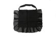 画像1: Tuck Ruffle Big Tote (BK) (1)