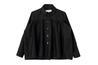 丸襟ギャザーブラウス (WH) [tao (tricot COMME des GARCONS)]