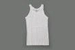 画像1: Panel-rib Athletic tank 831C (WH) (1)