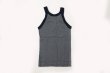 画像2: Panel-rib Athletic tank 831C (NVY-GY) (2)