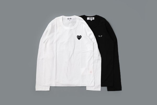 画像1: 【Women's】 PLAY LONG SLEEVE T-SHIRT BLACK HEART  (1)