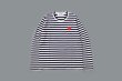 画像1: 【Women's】 PLAY STRIPED LONG SLEEVE T-SHIRT RED HEART (NV) (1)