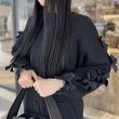 画像9: SALE30%OFF!! リボンスリーブプルオーバー (BK) (9)