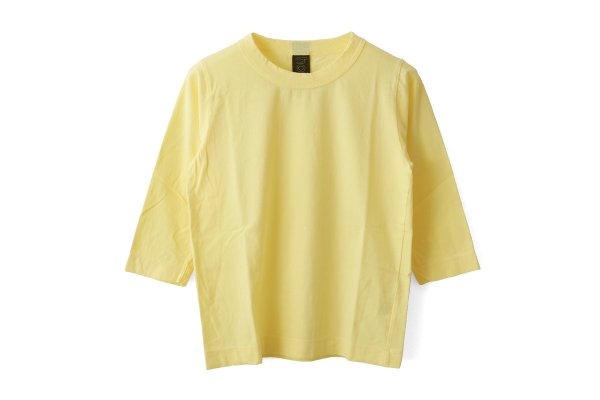 画像1: 30/-天竺 七分袖Tシャツ (6450:YW) (1)