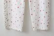 画像9: cotton flower embroidery pants (WH) (9)