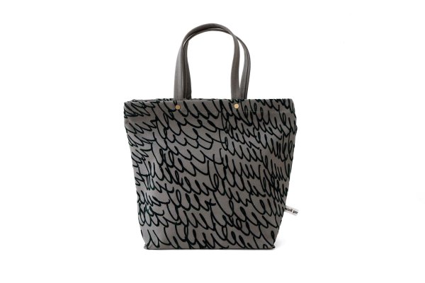 画像1: lululu tote bag S (ADS9162:GY) (1)