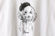 画像5: Souvenir Long T-Shirts "Paris" Beret Poodle (WH) (5)