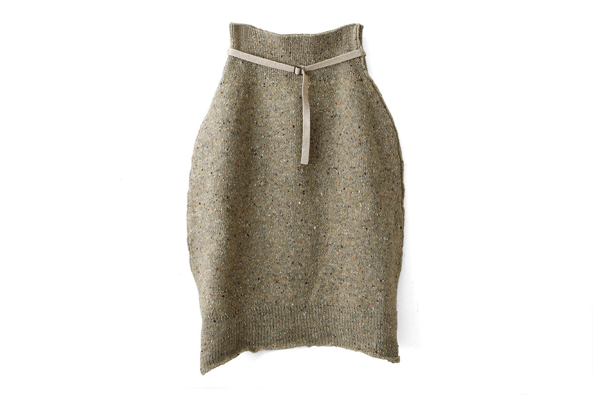 ANTIPAST WOOL NEP KNIT SKIRT