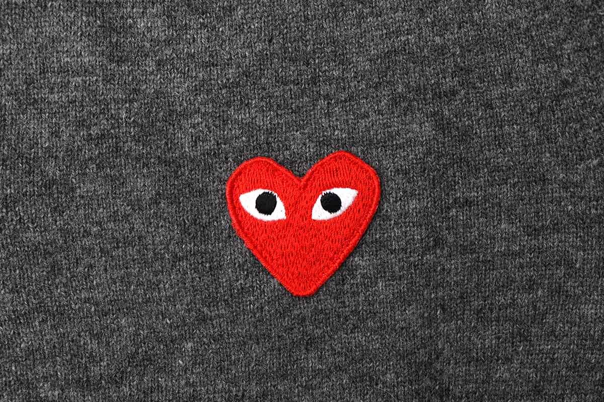 PLAY COMME des GARÇONS プレイコムデギャルソン PLAY CARDIGAN RED