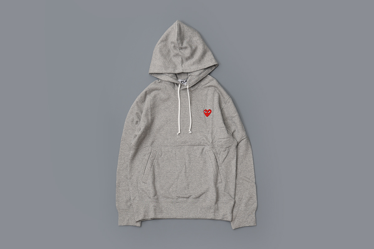 Commes des hotsell garcons hoodie grey