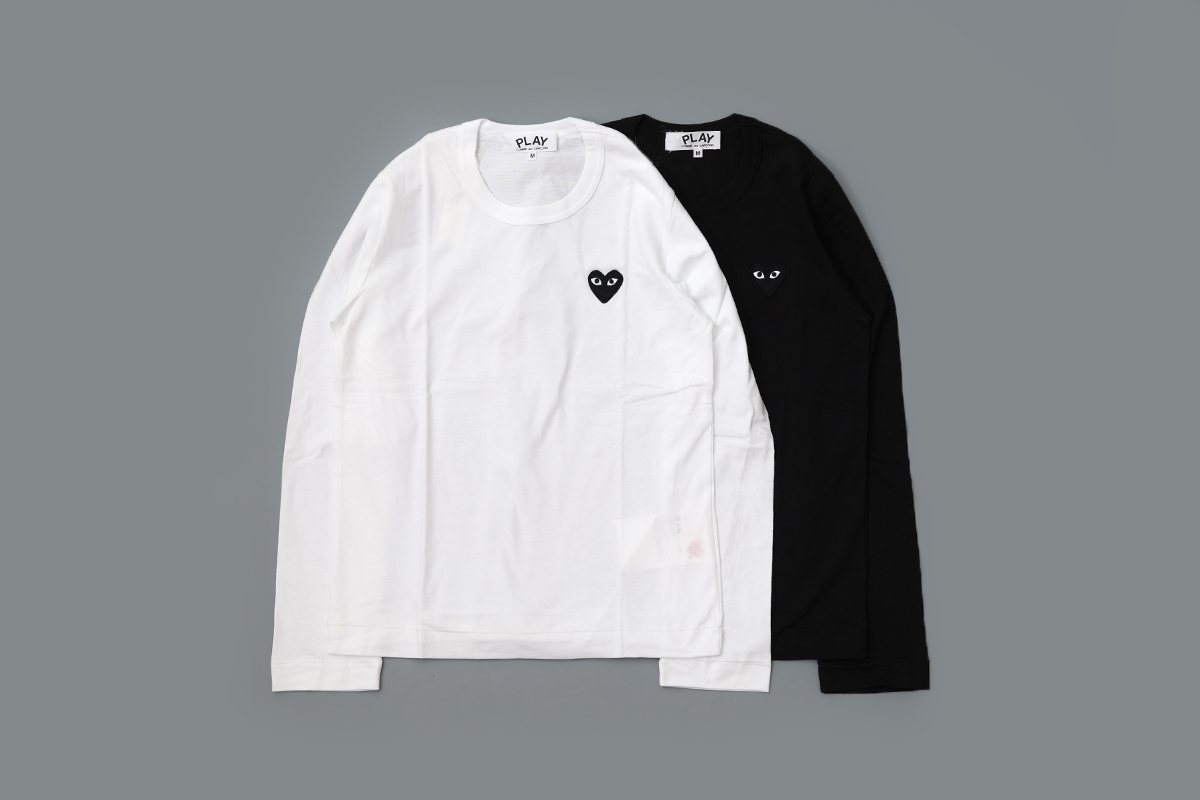 PLAY COMME des GARCONS PLAY LONG SLEEVE T-SHIRT BLACK HEART